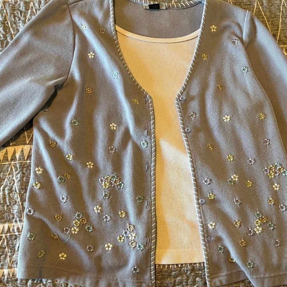 Periwinkle cardigan top